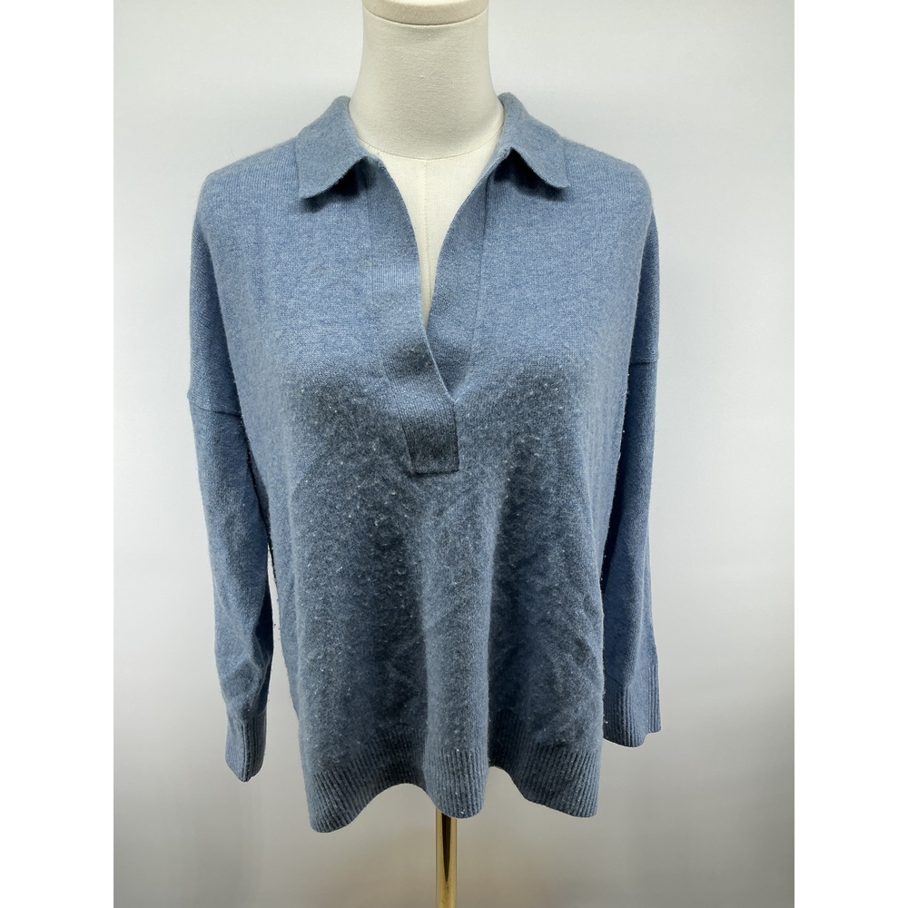 Mongolian Cashmere Polo Sweater